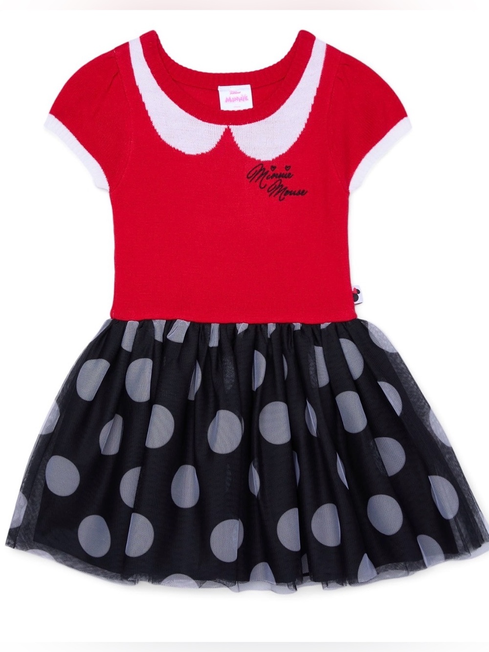 NWT-Disney Junior Minnie Mouse 12M Toddler Girl’s Cosplay Sweater Dress
